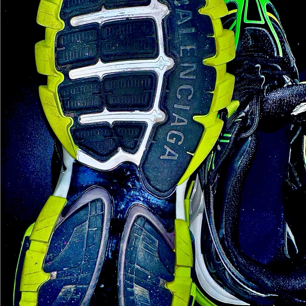Balenciaga Track.2 Sneakers 'Black Yellow Green' w/box